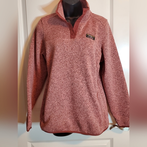 L.L. Bean Tops - LL BEAN Women's Sweater Fleece Pullover Size Medium NWOT